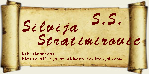 Silvija Stratimirović vizit kartica